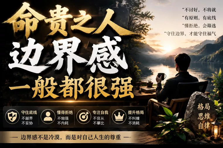 付费文章:命贵之人,边界感一般都很强 付费文章:命贵之人,边界感一般都很强