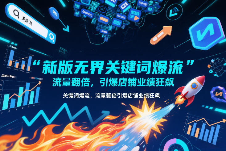 新版无界关键词爆流,流量翻倍,引爆店铺业绩狂飙 新版无界关键词爆流,流量翻倍,引爆店铺业绩狂飙