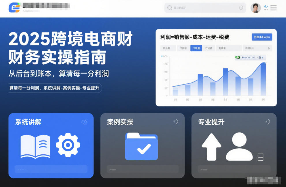 2025跨境电商财务实操指南,从后台到账本,算清每一分利润,系统讲解-案例实操-专业提升 2025跨境电商财务实操指南,从后台到账本,算清每一分利润,系统讲解-案例实操-专业提升