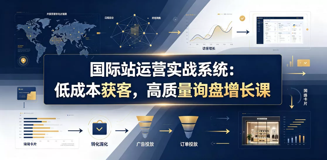 国际站运营实战系统：低成本获客，高质量询盘增长课(更新26年)