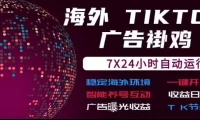 海外TikTok挂G流量变现，7X24自动运行，广告曝光收益，收益日结【揭秘】
