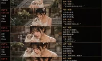 美女和猫故事提示词，人物一致性提示词+故事板