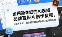 全网最详细的AI视频品牌宣传片创作教程,从脚本生成、图像制作到视频合成的全链条实操