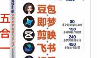 AI提效手册-豆包即梦剪映飞书扣子,5合1精讲实操指南,30+常见职场案例拿来即用