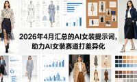 2026年4月汇总的AI女装提示词,助力AI女装赛道打差异化