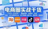 电商圈实战干货(2023-2026年),覆盖淘系、拼多多、抖音、小红书等多平台,助力电商人避开坑、提效率、稳盈利(更新08月31日)