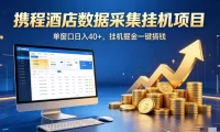 携程酒店全自动浏览掘金项目，稳定可矩阵，单窗口收益40+【揭秘】