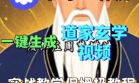 Coze扣子工作流一键生成道家玄学短视频,实战保姆级教程