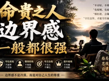 付费文章:命贵之人,边界感一般都很强