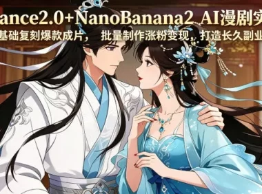 Seedance2.0+NanoBanana2 AI漫剧实战课,零基础复刻爆款成片涨粉变现,打造长久副业收益