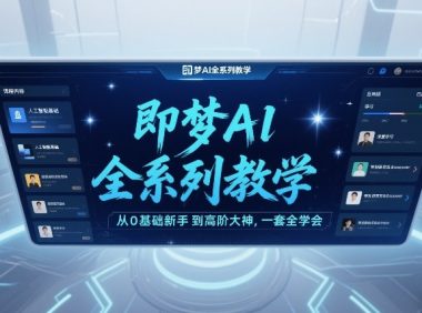 即梦AI全系列教学，从0基础新手到高阶大神，一套全学会