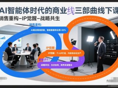 AI智能体时代的商业三部曲线下课,销售重构-IP觉醒-战略共生
