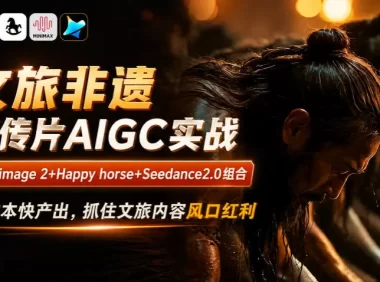 文旅非遗宣传片AIGC实战,GPT image 2+Happy horse+Seedance2.0组合,低成本快产出,抓住文旅内容风口红利