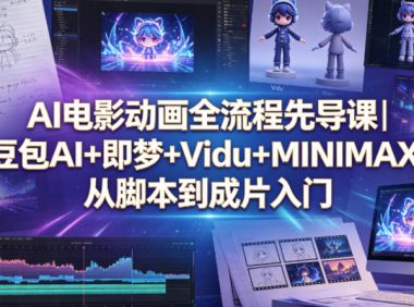 AI电影动画全流程先导课｜豆包AI+即梦+Vidu+MINIMAX，从脚本到成片入门