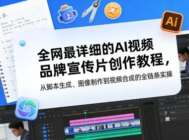 全网最详细的AI视频品牌宣传片创作教程,从脚本生成、图像制作到视频合成的全链条实操