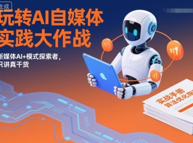 玩转AI自媒体实践大作战,新媒体AI+模式探索者,只讲真干货