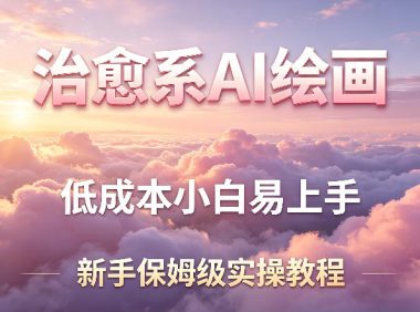 治愈系AI绘画提示词项目，低成本小白易上手，每天10分钟，新手保姆级实操教程