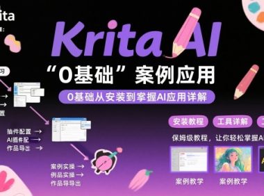 Krita AI绘画入门课，0基础从安装到案例应用krita AI使用详解