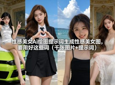 性感美女Ai绘图提示词生成性感美女图，要用好这些词(千张图片+提示词)