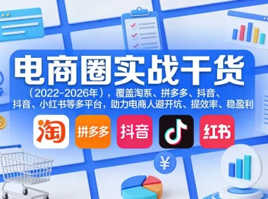 电商圈实战干货(2023-2026年),覆盖淘系、拼多多、抖音、小红书等多平台,助力电商人避开坑、提效率、稳盈利(更新08月31日)
