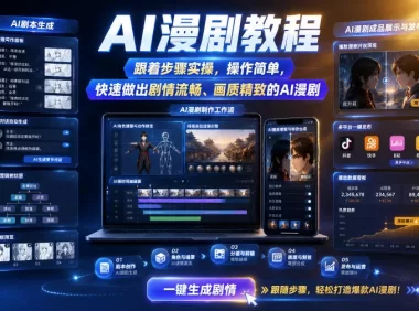 AI漫剧教程，跟着步骤实操，操作简单，快速做出剧情流畅、画质精致的AI漫剧