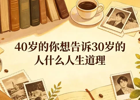 公众号付费文章：40岁的你想告诉30岁的人什么人生道理？