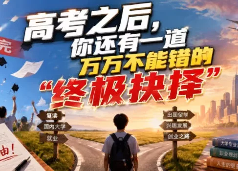 付费文章：高考之后，你还有一道万万不能错的“终极抉择”