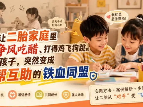 付费文章:如何让二胎家庭里天天争风吃醋、打得鸡飞狗跳的两个孩子,突然变成互帮互助的铁血同盟?