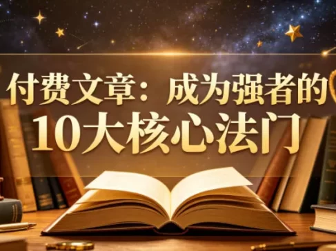 付费文章：成为强者的10大核心法门
