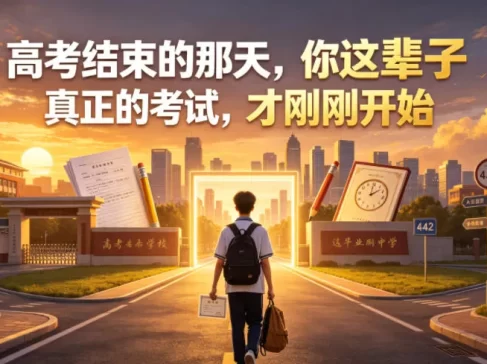 付费文章：高考结束的那天，你这辈子真正的考试，才刚刚开始
