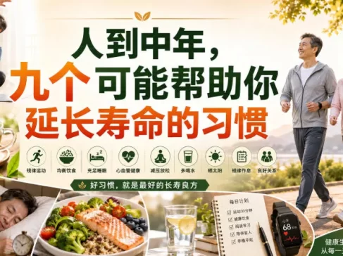 付费文章:人到中年,九个可能帮助你延长寿命的习惯
