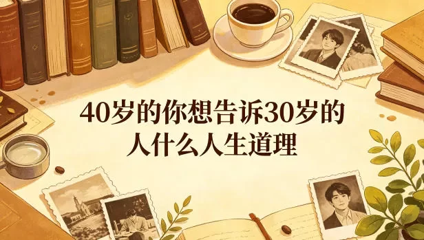 公众号付费文章:40岁的你想告诉30岁的人什么人生道理?