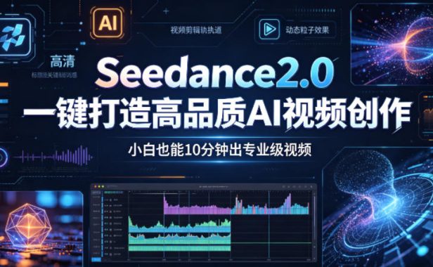 Seedance2.0一键打造高品质AI视频创作,小白也能10分钟出专业级视频